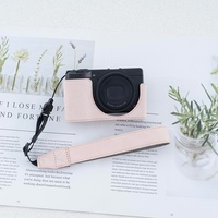 Étui de protection en cuir exquis et rétro compatible OEM Ricoh GR3/GR4/GR3X et sac de base portable
