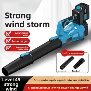 Souffleur de feuilles et <span class=keywords><strong>d</strong></span>'<span class=keywords><strong>air</strong></span> industriel sans fil 21V à batterie lithium haute puissance, souffleur de neige, <span class=keywords><strong>d</strong></span>époussiéreur, moteur sans balais 4 CFM - Product Image 4