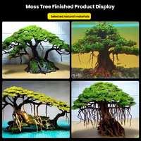 Décoration aquascaping : Ornement en bois flotté fini, squelette d'arbre en mousse, racine de rhododendron pour aménagement d'aquarium