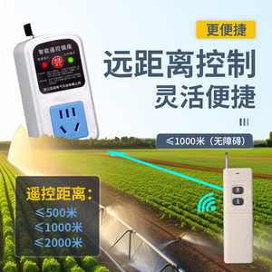 <b>Remote</b> Control Socket 220V Wireless <b>Switch</b> For Water Pump Outdoor Use IP33 Flame Retardant PC Shell - Product Image 1