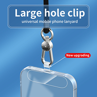 Patch de téléphone pour lanière grand trou Clip sangles d'attache onglet Transparent TPU plastique Pad Silicone onglet pour Smartphone