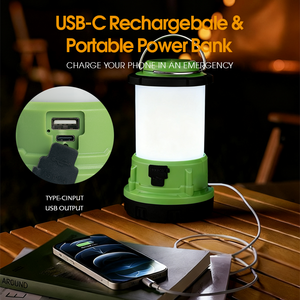 Campinglanternrechargeable & portabletent lightpowerbankelectriclantern flashlightforcamping/đi bộ đường dài/Câu Cá/bão/khẩn cấp - Product Image 4