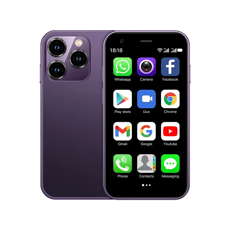 هاتف ذكي صغير SOYES XS15 بشاشة بوصة 2 جيجابايت + 16 جيجابايت رباعي النواة 3G ثنائي الشريحة هاتف محمول ذكي صغير هدايا هواتف محمولة صغيرة