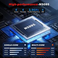 Laptop Komputer Layar Full HD 15.6" Terbaru, Prosesor Celeron N5095, RAM 16GB, SSD 512GB, Pembuka Kunci Sidik Jari, Windows 11