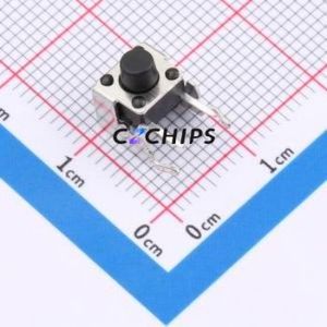 ZX-QC66-6.0ZJ Tactile Switch Through hole Component THT-4P,6x6mm Switch Single Pole Single Throw Round Button 2.6N Through Hole - Product Image 1