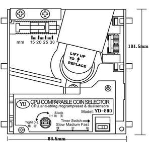 Selector de Monedas de Acero Personalizable de Alta Precisión para Máquinas Expendedoras/Juegos de Arcade, Anti-Atascos, Voltaje Amplio 110V-220V - Product Image 4