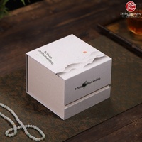 Boîte cadeau magnétique rétro artisanale en papier, style chinois avec couvercle et base, emballage de thé entièrement fait main pour coffret cadeau en argile Yixing