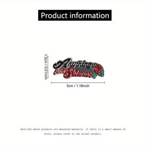 'Alles Voor Selena' Trendy Emaille Pin Van Rozenlegering, Retro Rooselement, Gepersonaliseerde Sieraden, Creatieve Broche Met Rozen - Product Image 4