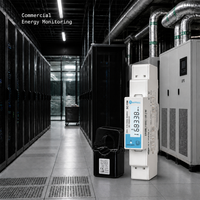 Rayfull SC15M meteran energi Modbus, meteran Digital cerdas rel DIN 1 fase multifungsi RS485