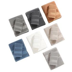 Tinh Khiết Bông Satin Khăn Tắm Thiết Lập Nhanh Chóng-Khô 34*75Cm Ngày Khô Khăn 70*140Cm Khăn Mềm Đồng Bằng Màu Dệt Kỹ Thuật Cho Nhà Sử Dụng - Product Image 4