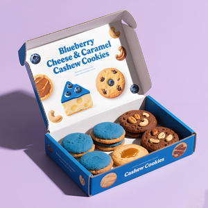 Logotipo impreso personalizado Panadería Pastelería Galletas Embalaje de grado alimenticio Cajas de papel Envío postal Caja de correo de cartón corrugado - Product Image 6