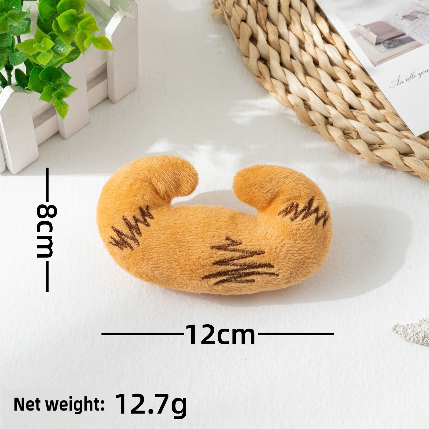 croissant dog toy