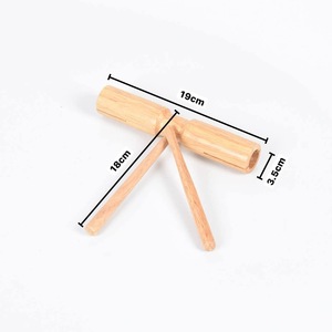 Orff <span class=keywords><strong>Claves</strong></span> <span class=keywords><strong>Instrument</strong></span> à percussion en bois <span class=keywords><strong>Instrument</strong></span> de musique pour enfants Vente en gros - Product Image 5
