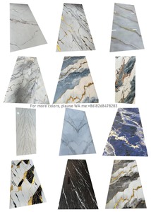 Décoration accueillante panneaux en plastique UV feuille de marbre pvc haute brillance l'industrie prix compétitif panneau de revêtement mural - Product Image 5