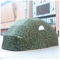 Tenda Lipat Taman Mobil, Kanopi Luar Ruangan Desain Sederhana Garasi Mobil Portabel Mudah Digunakan