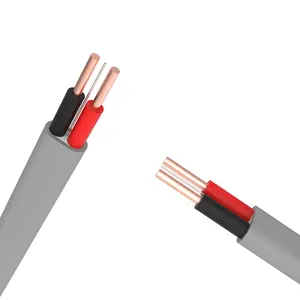 Cable eléctrico plano Twin + Earth de cobre puro, 2,5mm, 1,5mm, 1,0mm, 2C, 3C