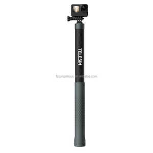 Stocks TELESIN Perche à selfie extensible en fibre de carbone de 3 m avec vis 1/4 pour caméra d'action panoramique Insta360 X3 <span class=keywords><strong>GO</strong></span> <span class=keywords><strong>Pro</strong></span> Osmo Pocket - Product Image 2