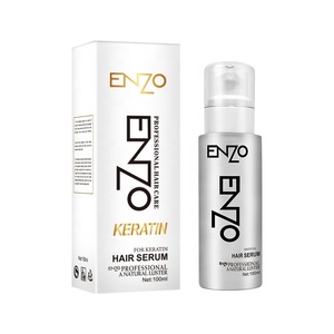 Suero reparador para el cabello ENZO de 100ML, aceite de queratina, vitamina <span class=keywords><strong>E</strong></span>, suero <span class=keywords><strong>Natural</strong></span> para el crecimiento del cabello profundamente nutritivo para cabello dañado - Product Image 1