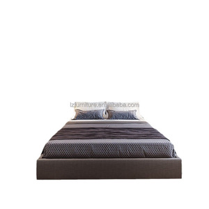 Factory Direct <b>Cheap</b> Upholstered Hotel Bed <b>Frame</b> King Size with Quilted Panel Headboard and Metal Legs for 3 Star Hotel Project - Product Image 6