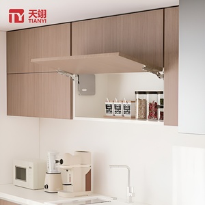 High Quality Soft Closing <b>Clip</b> on Mounting Plate Cabinet Stay Furniture Hardware Cabinets Door Lifting Support Mechanism - Product Image 4