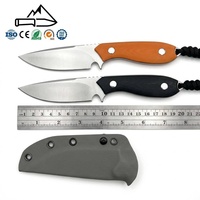 Couteau de survie, de camping, de chasse et de randonnée, lame fixe, manche G10, qualité DIY, acier 8Cr13Mov