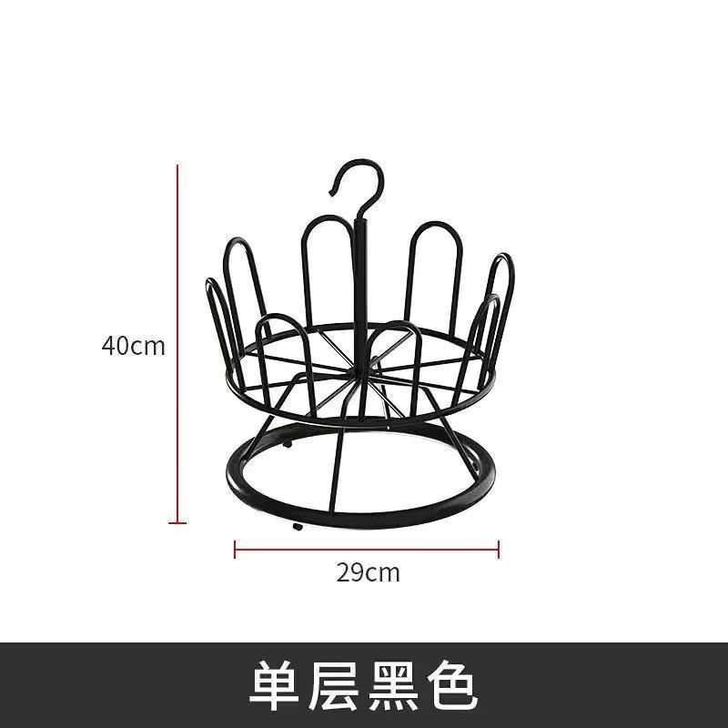 One layer of thick black fabric (holds 8 shoes)