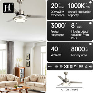 Ventilador de techo moderno con control remoto personalizado, con lámpara colgante e iluminación. - Product Image 4