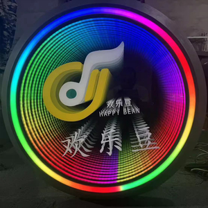 Panneau lumineux à miroir infini RGB personnalisable - Boîte à lumière LED dynamique 3D avec indice de protection IP44 pour KTV, bar et club - Product Image 2
