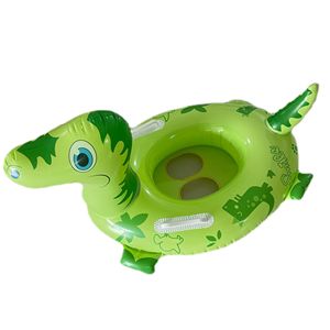 Bouée de bain dinosaure pour bébé, directement de l'usine - Siège gonflable couleur bonbon avec poignée, anneau de natation éducatif pour tout-petits - Product Image 1