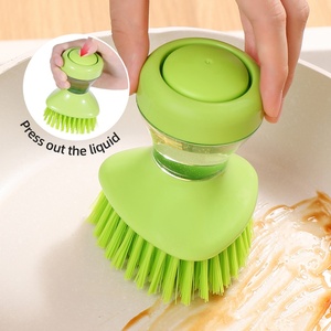 Unique Multifunctional <b>Kitchen</b> Gadgets Cleaning Brush Household Wash Tools Automatic Brush Self Storage Liquid Pot Brush - Product Image 1