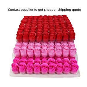 Flores de Jabón para Spa de Pedicura, 81 Piezas/caja, Flores de Jabón de Rosa Desechables - Product Image 1