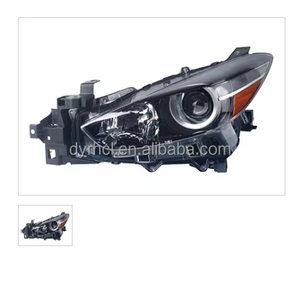 Nuevo faro LED para <span class=keywords><strong>Mazda</strong></span> <span class=keywords><strong>3</strong></span> DE <span class=keywords><strong>2017</strong></span> a 2019, faro delantero de halógeno y xenón con iluminación automática, faro delantero de EE. UU., BAPJ-51-040F, EE. UU. - Product Image 1