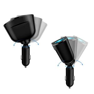 อะแดปเตอร์ชาร์จในรถยนต์แบบกำหนดเอง ช่องเสียบคู่ USB หมุนได้ สำหรับองค์กร - Product Image 4