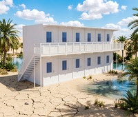 Villa Modulaire en Verre Moderne et Élégante, Cabane de Jardin Préfabriquée Portable à Montage Rapide, Studio Maison