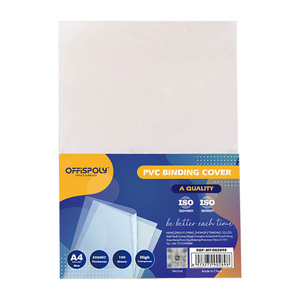 Offispoly Pvc Binding Cover A4 150mic High <b>Transparency</b> 100 <b>Sheets</b> Office Supplies - Product Image 4