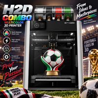 Imprimante 3D FDM Core-XY fermée, grande taille 350*320*325mm, double buse, multi-matériaux, haute vitesse max 600mm/s, Global H2D AMS Combo