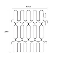 Nouvelle barrière pliable moderne en métal pour animaux de compagnie, barrière anti-chats, barrière pour chiens, barrière intérieure et extérieure pour la maison, l'escalier et l'entrée
