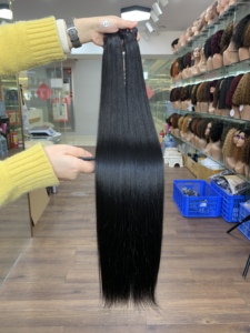 Cheveux humains de longueur longue, différentes tailles, cheveux bruts en gros, 100% cheveux Remy alignés, mèches brutes non traitées - Product Image 3