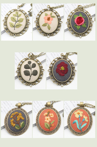 Artesanías populares, adorno <span class=keywords><strong>de</strong></span> costura, regalo, mano fácil, básico, estampado gótico, Diy, juego <span class=keywords><strong>de</strong></span> bordado <span class=keywords><strong>de</strong></span> flores con aro - Product Image 2