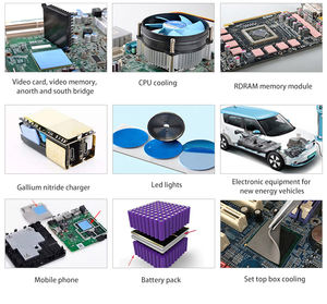 Almohadilla térmica, almohadilla de silicona no conductora para disipación de calor, 12,8 <span class=keywords><strong>W</strong></span>/<span class=keywords><strong>mK</strong></span> 120x120 0,5mm 1mm 1,5mm 2mm 3mm - Product Image 5