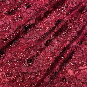 Новейшая Цветочная французская кружевная ткань с вышивкой и блестками, африканская свадебная ткань для нигерийской свадебной одежды - Product Image 6