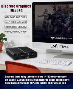 MiniTree Mini PC de jeu Intel Core i7 <span class=keywords><strong>7820HQ</strong></span> GTX1650 4G Quad Core Dual Lan Support 3*4K Affiche Win11 PRO WIFI6 Gaming mini pc - Product Image 5