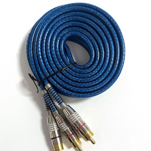 สาย RCA คุณภาพสูงจากโรงงาน ขายส่ง สายแยก Y สำหรับเครื่องเสียงรถยนต์ แบบถักป้องกันสัญญาณรบกวน ทองแดง - Product Image 4