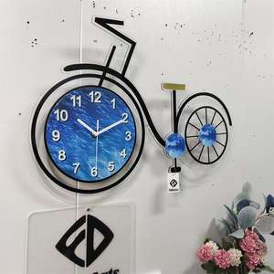 Nouvelle Horloge Murale Grande 3D en Acrylique 63x43 CM pour Vélo, Décoration d'Intérieur Personnalisée, Montre de Luxe pour la Maison, Dropshipping DDP - Product Image 5