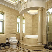 Pierre de marbre naturel de dinde Beige travertin marbre veineux carreaux pour sols ou piscines