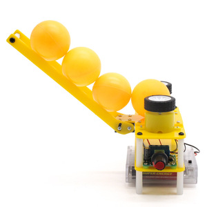 Kit lanzador de bolas Fq-1, juguete educativo de ciencia de plástico con velocidad ajustable para niños de 7 a 9 años, modelo DIY de control manual - Product Image 3