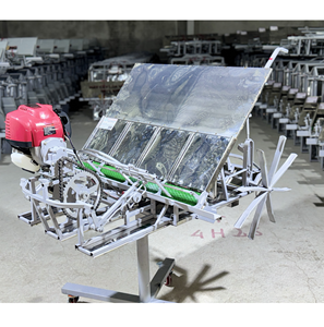 Plateforme de semis professionnelle en acier inoxydable de grande taille, 4 rangs, 20 cm, machine à planter le riz paddy, haute performance - Product Image 1