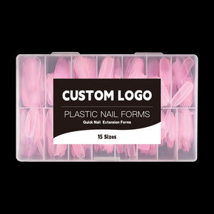 150 pièces de nouvelles formes à ongles doubles ovales roses transparentes pour faux ongles en acrylique, formes de construction rapide pour gel UV, extensions d'ongles, formes supérieures - Product Image 4