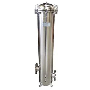 Uses 40" Cartridges, 3 Inch Flange In/Out 304 Stainless Steel 7 Cartridge Filter Housing