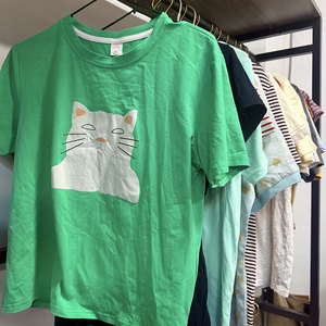 Vente en gros de t-shirts en coton d'occasion pour femmes, amples et confortables, vente directe d'usine, Ukay pour femmes, vêtements usagés élégants - Product Image 4
